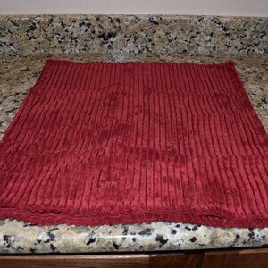 Pair of MIULEE Burgundy Corduroy Pillow Covers - 18" X 18"